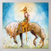 Der junge Prinz am Pferd Poster (Vorne)