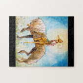 Der junge Prinz am Pferd Puzzle (Horizontal)