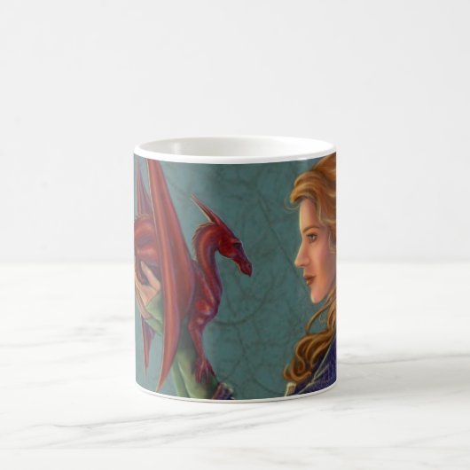 Der junge rote Drache Kaffeetasse (Mittel)