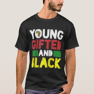 Der junge schwarze afrikanische Stolz über die sch T-Shirt