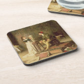 Der junge Sculptress (Öl auf Leinwand) Getränkeuntersetzer (Linke Seite)