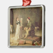 Der junge Sculptress (Öl auf Leinwand) Ornament Aus Metall (Links)