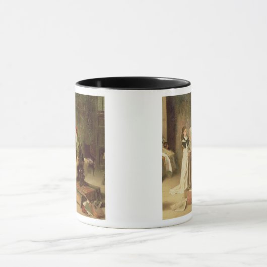 Der junge Sculptress (Öl auf Leinwand) Tasse (Zentrum)