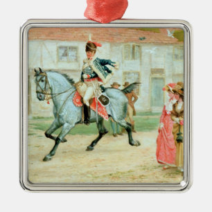 Der junge Subaltern Silbernes Ornament