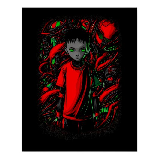 Der Junge und die Maschinen Poster (Vorderseite)