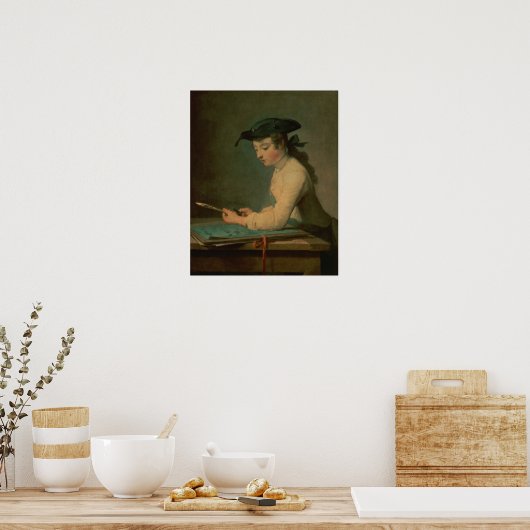 Der junge Verfasser der Stellungnahme, 1737 Poster (Küche)