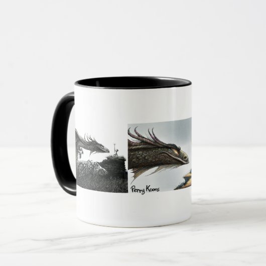 Der junge Zauberer und der Drache Tasse (Vorderseite Links)