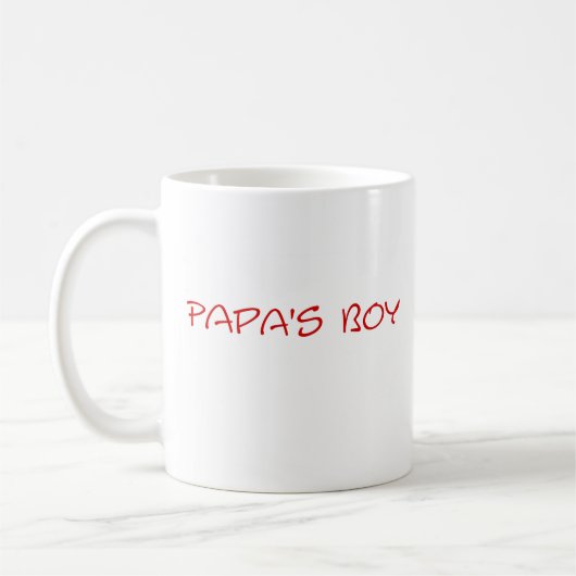 Der Jungen-Tasse des Papas Kaffeetasse (Links)