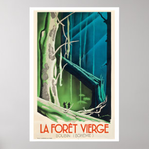 Der Jungfernwald Boubin Böhmische Region Tschechie Poster