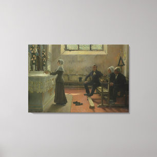 Der Jungfrau anbieten der Tag nach Leinwanddruck