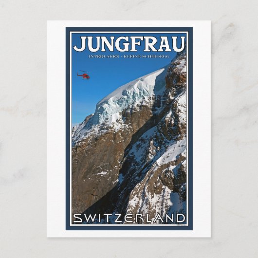 Der Jungfraujoch Postkarte (Vorderseite)