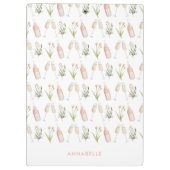 Der Junggeselinnen-Abschied ist mit feinen, rosafa Klemmbrett (Rückseite)