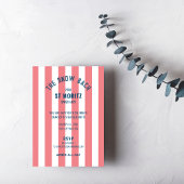 Der Junggeselinnen-Abschied "Schneebach rosa Strei Einladung