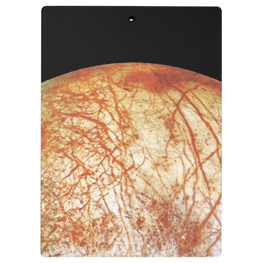 Der Jupiter-Mond Europa Klemmbrett (Rückseite)
