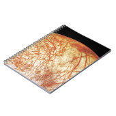 Der Jupiter-Mond Europa Notizblock (Linke Seite)