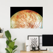 Der Jupiter-Mond Europa Poster (Heimbüro)