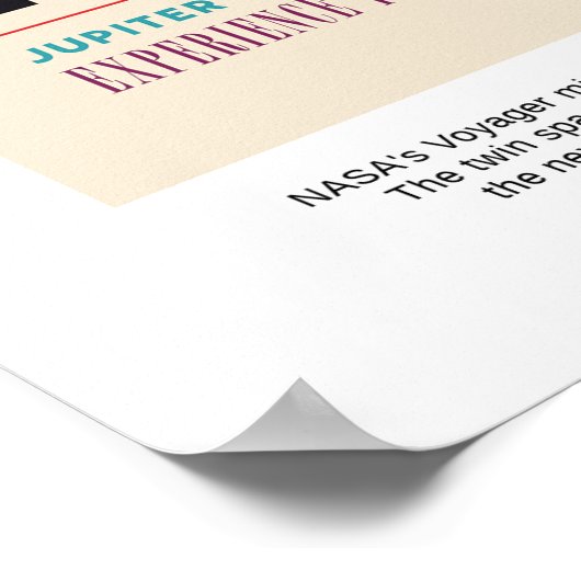 Der Jupiter Saturn Uranus und Neptun Poster (Ecke)