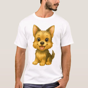 Der Juwel des Nordens: Vintage Yorkshire Terrier T-Shirt