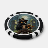 Der Kaffee angetriebene Rabe Pokerchips (Einzeln)