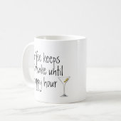 Der Kaffee Behalte mich wach, bis er glücklich ist Kaffeetasse (Vorderseite Links)