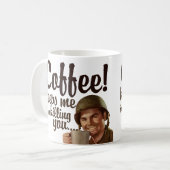 Der Kaffee behalte mir, dich zu töten Kaffeetasse (Vorderseite Links)
