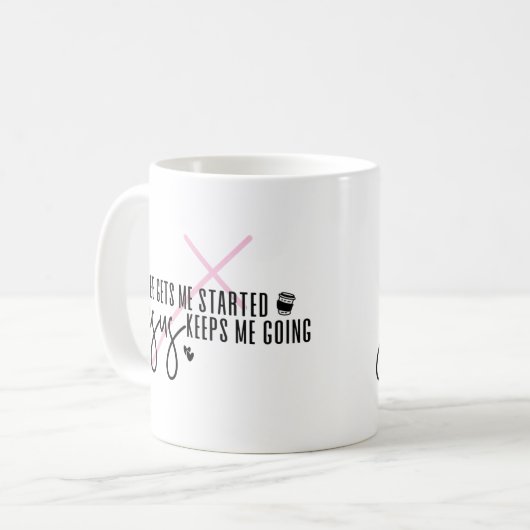 Der Kaffee Behalte mir zu gehen Kaffeetasse (Vorderseite Links)