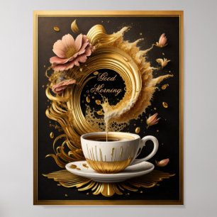 Der Kaffee der Guten Morgen Poster