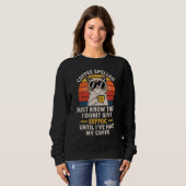 Der Kaffee, der zurückgeschraubt wird, ist der Kaf Sweatshirt (Vorne ganz)
