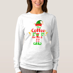 Der Kaffee-Elf Lustiges Weihnachten Familie Matchi T-Shirt