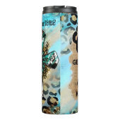 Der Kaffee geht, Jesus Behalte zu gehen Thermosbecher (Rückseite)