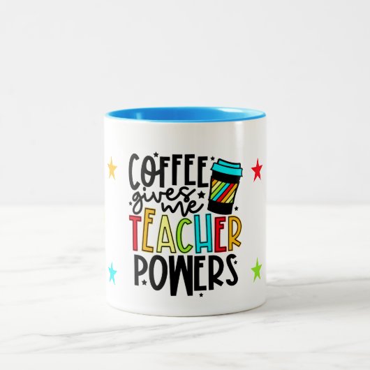 Der Kaffee gibt mir Powern Tasse (Mittel)