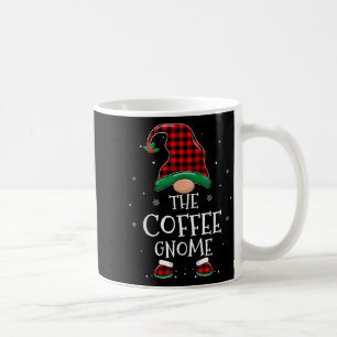 Der Kaffee-Gnom Xmas-Familie passende karierte Chr Kaffeetasse