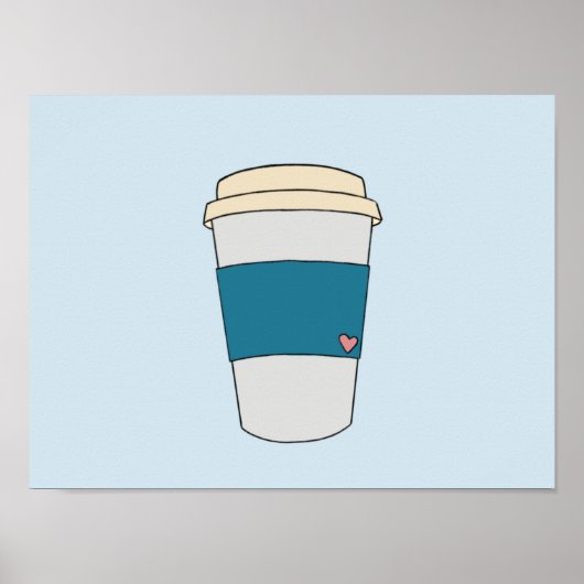 Der Kaffee heilt die Blues Poster (Vorne)