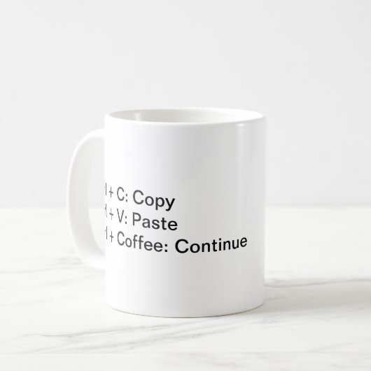 Der Kaffee-Hotkey Kaffeetasse (Vorderseite Links)