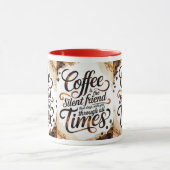 Der Kaffee ist der Stille Freund - Motivierend Kaf Tasse (Zentrum)