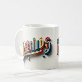 Der Kaffee mit Freunden/Tasse/Liebe Kaffeetasse (Vorderseite Links)