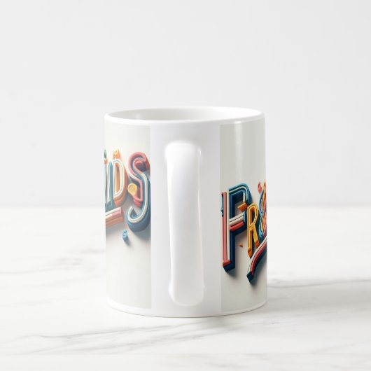 Der Kaffee mit Freunden/Tasse/Liebe Kaffeetasse (Henkel)