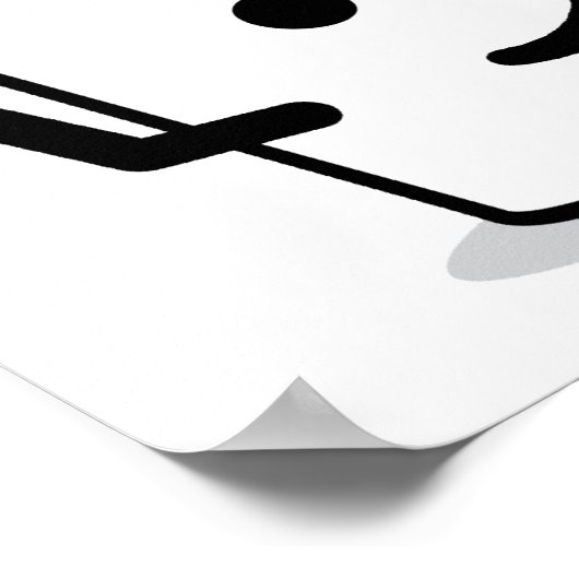 Der Kaffee Rette dir ein lustiges Plakatzeichen Poster (Ecke)