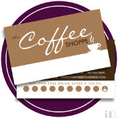 der KAFFEE-Shop (farblich anpassbar) Treuekarte