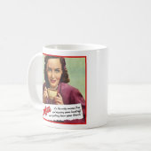 Der Kaffee sprengt den Kopf über den lustigen Mug- Kaffeetasse (Vorderseite Links)
