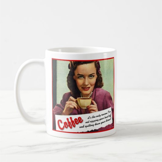 Der Kaffee sprengt den Kopf über den lustigen Mug- Kaffeetasse (Links)