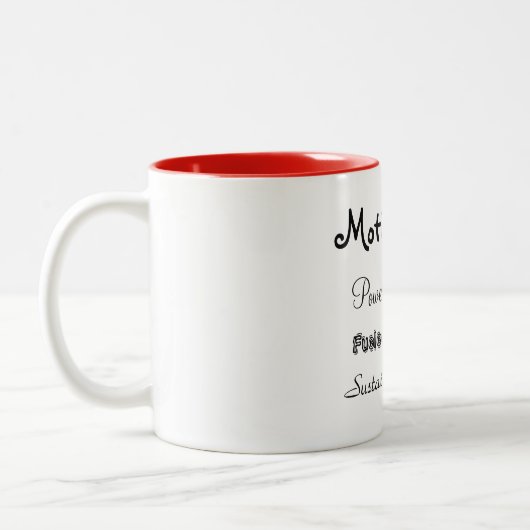 Der Kaffee-Tasse der Mama Zweifarbige Tasse (Links)
