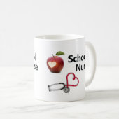 Der Kaffee-Tasse der Schulkrankenschwester Kaffeetasse (VorderseiteRechts)