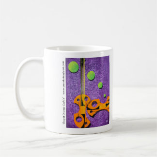Der Kaffee-Tasse des hellen orange Cellos Kaffeetasse