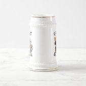 Der Kaffee-Tasse des Katzen-Liebhabers Bierglas (Mittel)