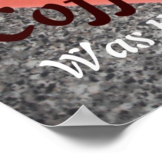 Der Kaffee war für immer da Poster (Ecke)