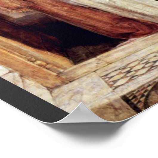 Der Kaffeegläubiger von Lewis John Frederick Poster (Ecke)