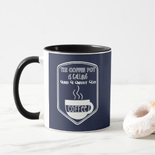 Der Kaffeekopf ruft und ich muss gehen Tasse