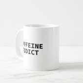 Der "Kaffeeverrückte" Becher Kaffeetasse (Vorderseite Links)