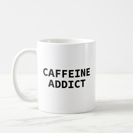 Der "Kaffeeverrückte" Becher Kaffeetasse (Links)
